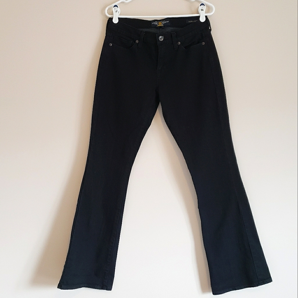 Lucky Brand Jean Black Sofia Boot Cut Size 6/28 Regular